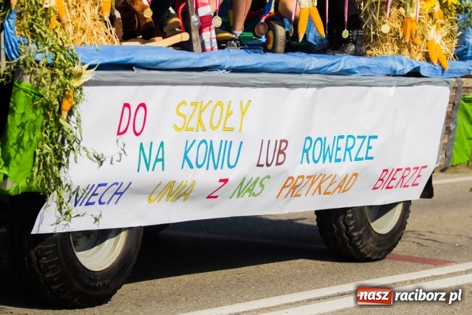 Zdjęcie w galerii na portalu naszraciborz.pl: Dożynki 2015 - złoty pociąg w Samborowicach wiadomości z regionu