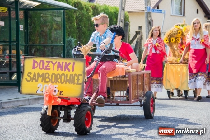 Zdjęcie w galerii na portalu naszraciborz.pl: Dożynki 2015 - złoty pociąg w Samborowicach wiadomości z regionu