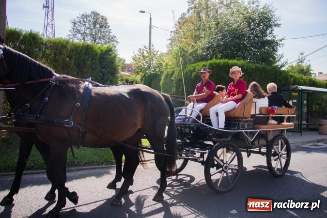 Zdjęcie w galerii na portalu naszraciborz.pl: Dożynki 2015 - złoty pociąg w Samborowicach wiadomości z regionu
