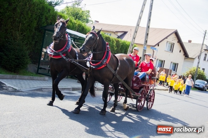 Zdjęcie w galerii na portalu naszraciborz.pl: Dożynki 2015 - złoty pociąg w Samborowicach wiadomości z regionu