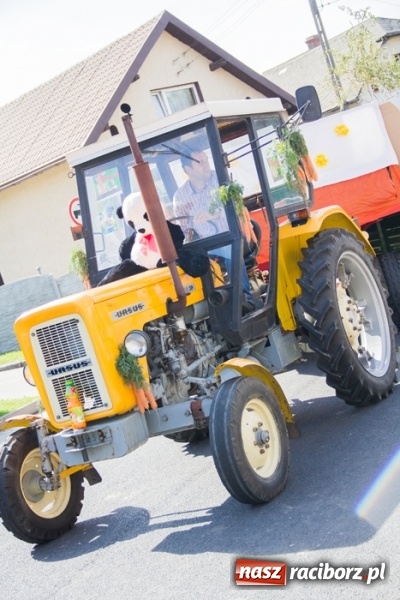 Zdjęcie w galerii na portalu naszraciborz.pl: Dożynki 2015 - złoty pociąg w Samborowicach wiadomości z regionu