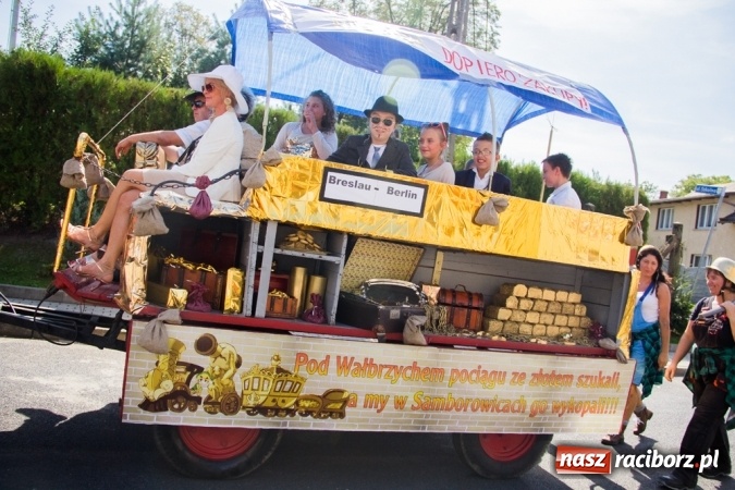 Zdjęcie w galerii na portalu naszraciborz.pl: Dożynki 2015 - złoty pociąg w Samborowicach wiadomości z regionu