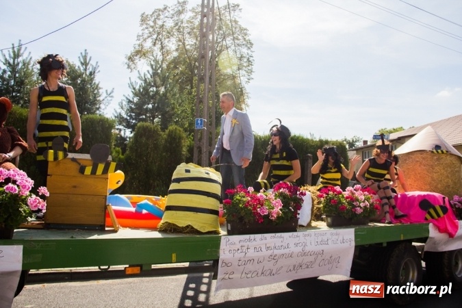 Zdjęcie w galerii na portalu naszraciborz.pl: Dożynki 2015 - złoty pociąg w Samborowicach wiadomości z regionu