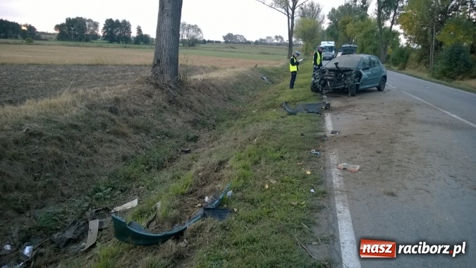 Zdjęcie w galerii na portalu naszraciborz.pl: Wypadek na drodze Racibórz-Lubomia! wiadomości z regionu
