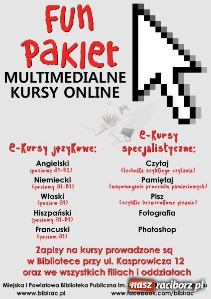 Zdjęcie w galerii na portalu naszraciborz.pl: Kursy e-learningowe w bibliotece  wiadomości z regionu