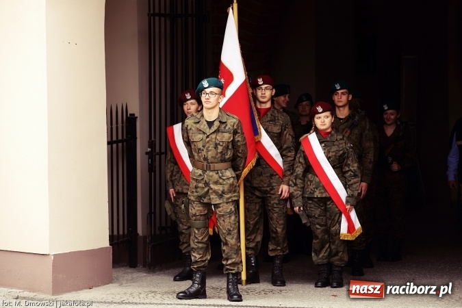 Zdjęcie w galerii na portalu naszraciborz.pl: Piknik militarny na zamku - uczniowie ZSOMS złożyli ślubowanie wiadomości z regionu