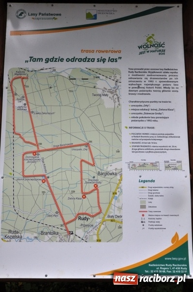 Zdjęcie w galerii na portalu naszraciborz.pl: Wolność jest w naturze - otwarcie szlaku rowerowego Nadleśnictwa Rudy Raciborskie wiadomości z regionu