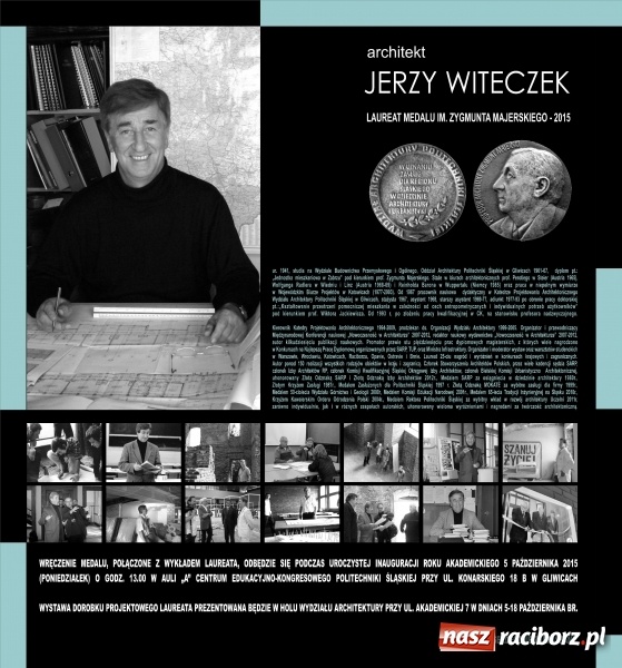 Zdjęcie w galerii na portalu naszraciborz.pl: Pochodzący z Tworkowa architekt laureatem medalu im. Zygmunta Majerskiego wiadomości z regionu