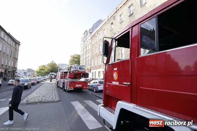 Zdjęcie w galerii na portalu naszraciborz.pl: Pożar mieszkania w kamienicy przy Opawskiej wiadomości z regionu