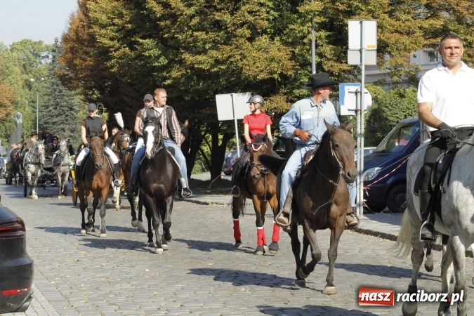 Zdjęcie w galerii na portalu naszraciborz.pl: Piękne amazonki na koniach, czyli Hubertus 2015 na polach na Ostrogu wiadomości z regionu