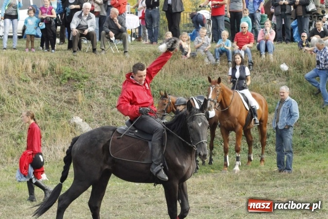 Zdjęcie w galerii na portalu naszraciborz.pl: Piękne amazonki na koniach, czyli Hubertus 2015 na polach na Ostrogu wiadomości z regionu