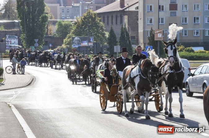 Zdjęcie w galerii na portalu naszraciborz.pl: Piękne amazonki na koniach, czyli Hubertus 2015 na polach na Ostrogu wiadomości z regionu