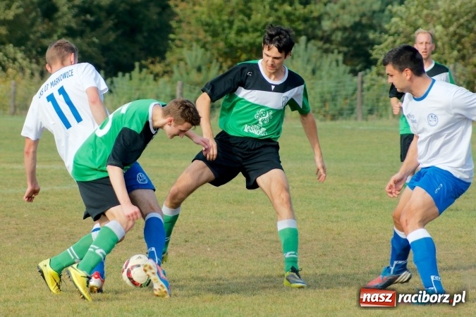 Zdjęcie w galerii na portalu naszraciborz.pl: Atomowy strzał Grzegorza Morica zapewnił Jankowicom komplet punktów wiadomości z regionu