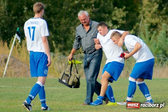 Zdjęcie w galerii na portalu naszraciborz.pl: Atomowy strzał Grzegorza Morica zapewnił Jankowicom komplet punktów wiadomości z regionu