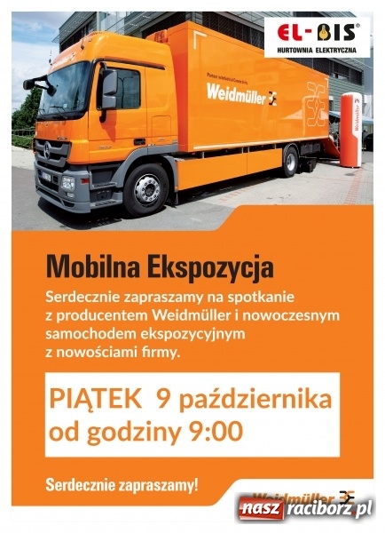 Zdjęcie w galerii na portalu naszraciborz.pl: Samochód Weidmüllera pełen nowości w Hurtowni Elektrycznej EL-BIS wiadomości z regionu