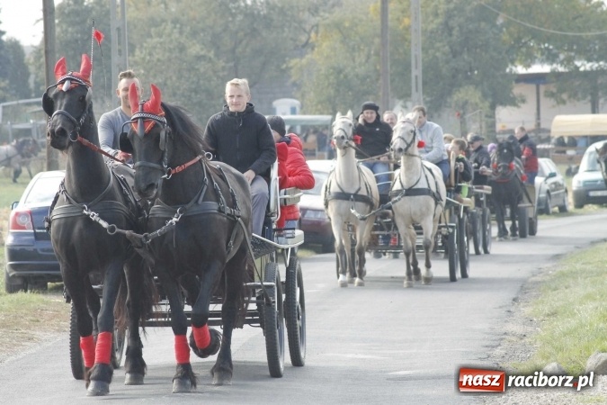 Zdjęcie w galerii na portalu naszraciborz.pl: Na żerdzińskim Hubertusie pogoda sprzyja wiadomości z regionu