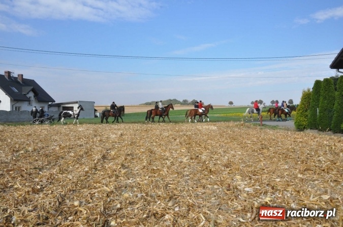 Zdjęcie w galerii na portalu naszraciborz.pl: Na żerdzińskim Hubertusie pogoda sprzyja wiadomości z regionu