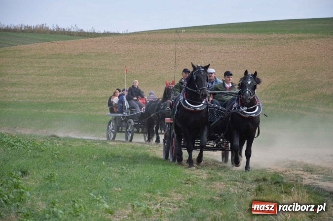 Zdjęcie w galerii na portalu naszraciborz.pl: Na żerdzińskim Hubertusie pogoda sprzyja wiadomości z regionu