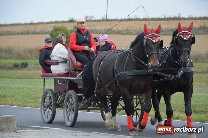 Zdjęcie w galerii na portalu naszraciborz.pl: Na żerdzińskim Hubertusie pogoda sprzyja wiadomości z regionu