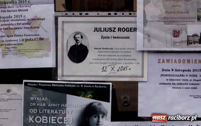 Zdjęcie w galerii na portalu naszraciborz.pl: O Juliuszu Rogerze na wczorajszej prelekcji w TMZR wiadomości z regionu