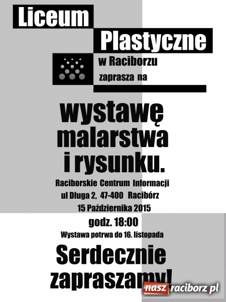 Zdjęcie w galerii na portalu naszraciborz.pl: Wystawa uczniów Liceum Plastycznego w RCI wiadomości z regionu