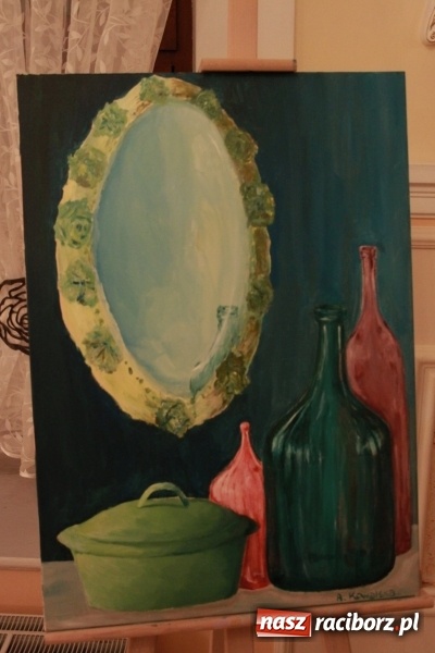 Zdjęcie w galerii na portalu naszraciborz.pl: Wernisaż prac malarskich w Pałacu Wojnowice wiadomości z regionu