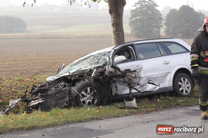 Zdjęcie w galerii na portalu naszraciborz.pl: Groźne zderzenie dwóch samochodów w Rzuchowie wiadomości z regionu