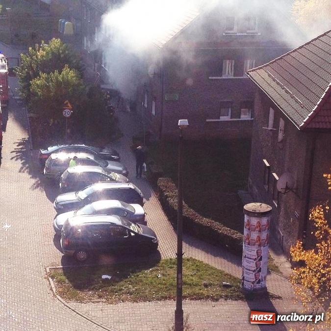 Zdjęcie w galerii na portalu naszraciborz.pl: Pożar piwnicy w mieszkaniu na Chorzowskiej wiadomości z regionu