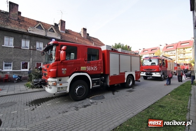 Zdjęcie w galerii na portalu naszraciborz.pl: Pożar piwnicy w mieszkaniu na Chorzowskiej wiadomości z regionu
