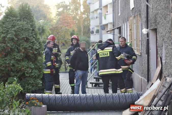 Zdjęcie w galerii na portalu naszraciborz.pl: Pożar piwnicy w mieszkaniu na Chorzowskiej wiadomości z regionu