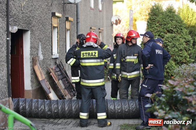 Zdjęcie w galerii na portalu naszraciborz.pl: Pożar piwnicy w mieszkaniu na Chorzowskiej wiadomości z regionu