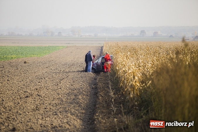 Zdjęcie w galerii na portalu naszraciborz.pl: Samochód wypadł z drogi na trasie Racibórz-Bieńkowice wiadomości z regionu