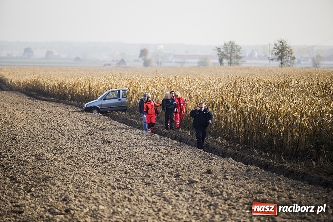 Zdjęcie w galerii na portalu naszraciborz.pl: Samochód wypadł z drogi na trasie Racibórz-Bieńkowice wiadomości z regionu