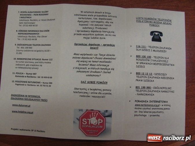 Zdjęcie w galerii na portalu naszraciborz.pl: IX Dni Profilaktyki w SP 15 wiadomości z regionu