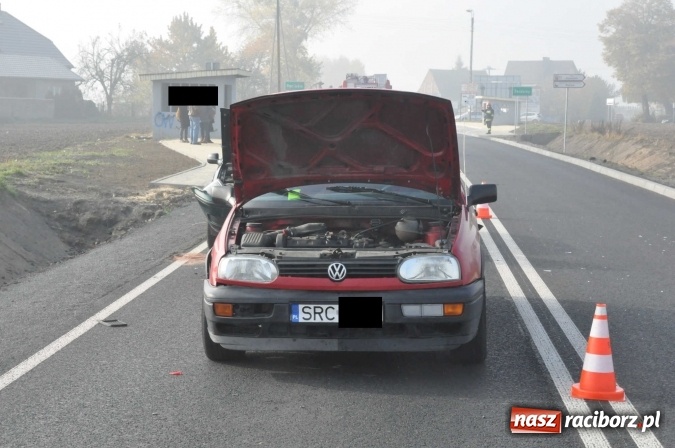 Zdjęcie w galerii na portalu naszraciborz.pl: Kraksa na drodze Racibórz-Pietrowice Wielkie wiadomości z regionu