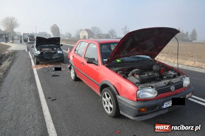 Zdjęcie w galerii na portalu naszraciborz.pl: Kraksa na drodze Racibórz-Pietrowice Wielkie wiadomości z regionu