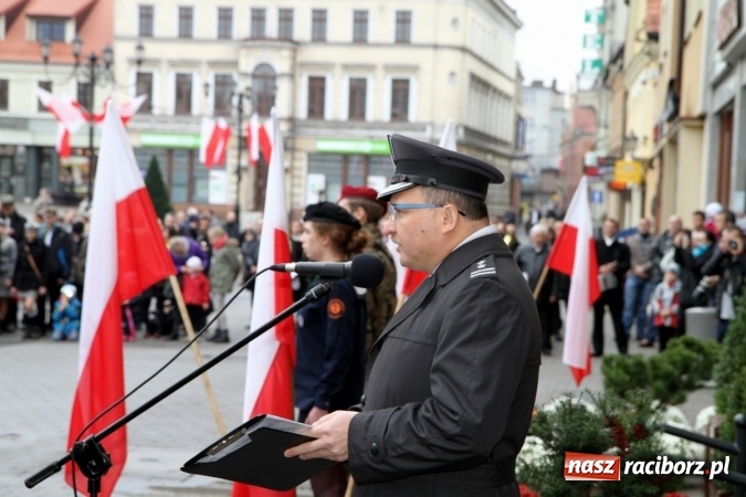 Zdjęcie w galerii na portalu naszraciborz.pl: Uczniowie ZSOMS na rybnickich obchodach Święta Niepodległości  wiadomości z regionu