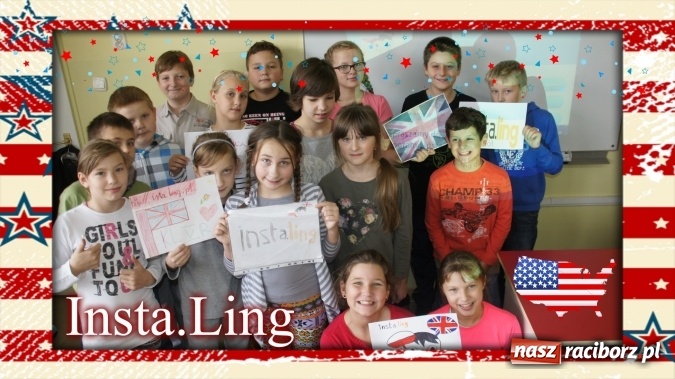 Zdjęcie w galerii na portalu naszraciborz.pl: Piątoklasiści z Nędzy uczą się słówek z Insta.Ling  wiadomości z regionu