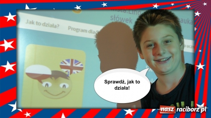 Zdjęcie w galerii na portalu naszraciborz.pl: Piątoklasiści z Nędzy uczą się słówek z Insta.Ling  wiadomości z regionu