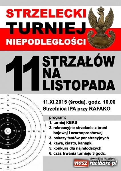 Zdjęcie w galerii na portalu naszraciborz.pl: Jedenaście strzałów z okazji Święta Niepodległości wiadomości z regionu