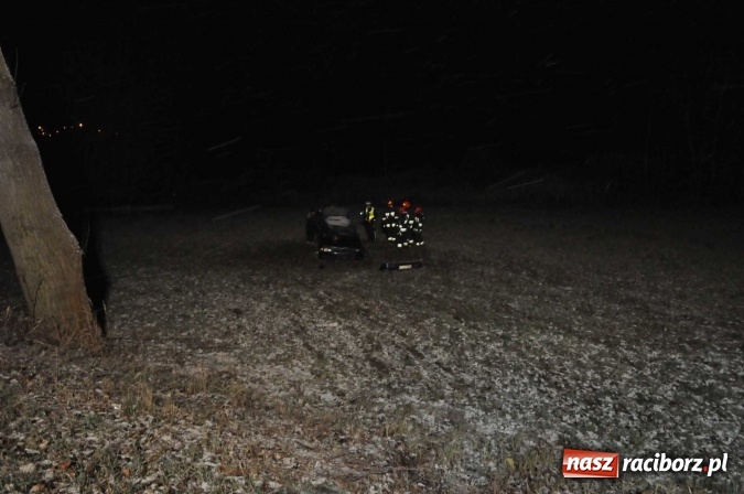 Zdjęcie w galerii na portalu naszraciborz.pl: Mitsubishi zjechało ze skarpy w Brzeziu. Kierowca w szpitalu wiadomości z regionu