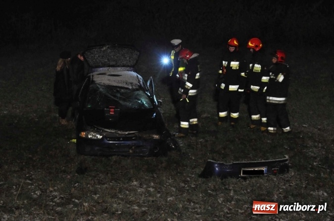 Zdjęcie w galerii na portalu naszraciborz.pl: Mitsubishi zjechało ze skarpy w Brzeziu. Kierowca w szpitalu wiadomości z regionu