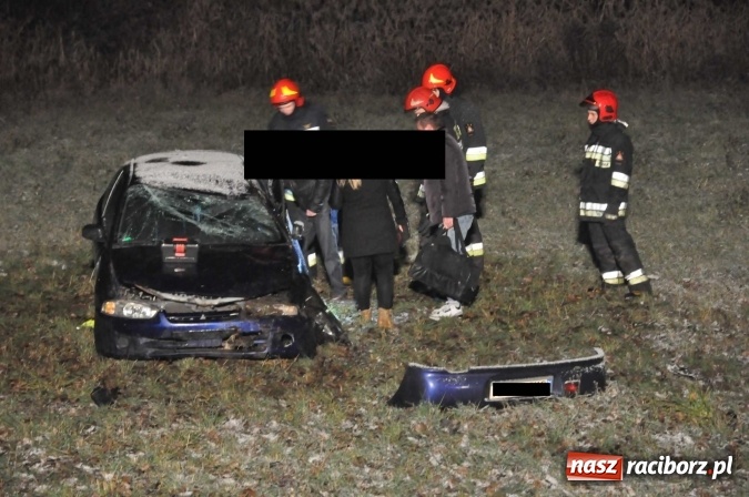 Zdjęcie w galerii na portalu naszraciborz.pl: Mitsubishi zjechało ze skarpy w Brzeziu. Kierowca w szpitalu wiadomości z regionu