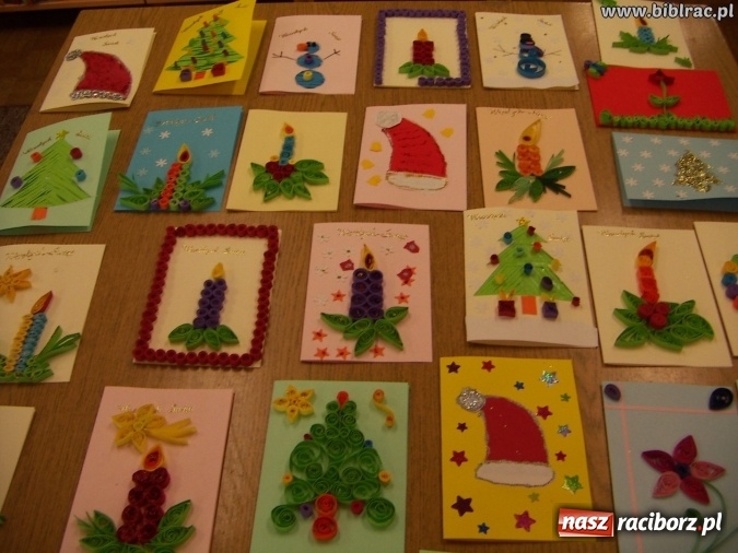 Zdjęcie w galerii na portalu naszraciborz.pl: Kartki świąteczne, słoiki i robótki ręczne, czyli listopadowe warsztaty w bibliotece wiadomości z regionu