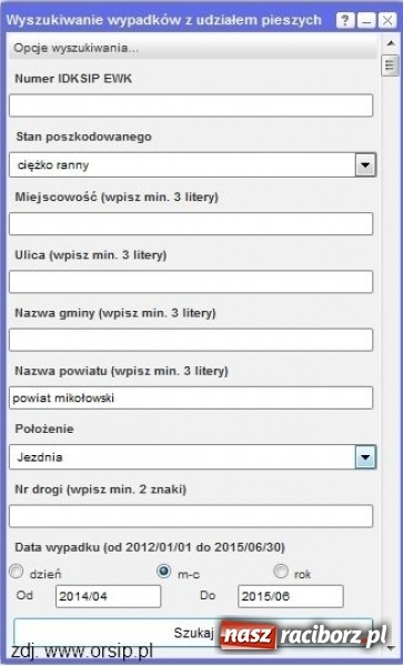 Zdjęcie w galerii na portalu naszraciborz.pl: Mapa wypadków drogowych już działa wiadomości z regionu