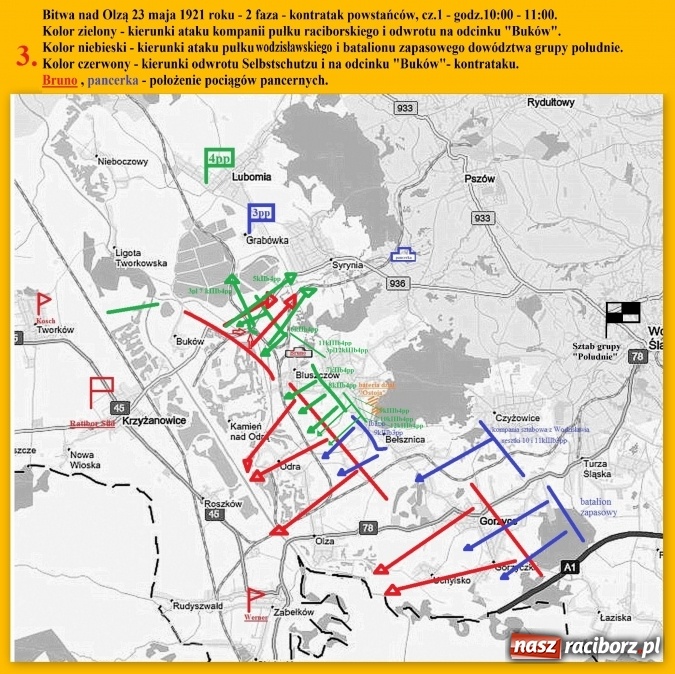 Zdjęcie w galerii na portalu naszraciborz.pl: III powstanie śląskie 1921 roku w Raciborzu i powiecie raciborskim na podstawie źródeł niemieckich – Bitwa nad Olzą 23 maja 1921 roku wiadomości z regionu