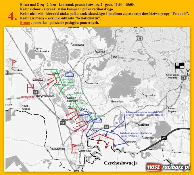 Zdjęcie w galerii na portalu naszraciborz.pl: III powstanie śląskie 1921 roku w Raciborzu i powiecie raciborskim na podstawie źródeł niemieckich – Bitwa nad Olzą 23 maja 1921 roku wiadomości z regionu