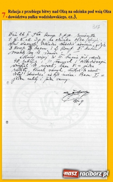 Zdjęcie w galerii na portalu naszraciborz.pl: III powstanie śląskie 1921 roku w Raciborzu i powiecie raciborskim na podstawie źródeł niemieckich – Bitwa nad Olzą 23 maja 1921 roku wiadomości z regionu