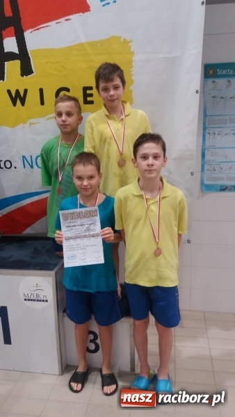 Zdjęcie w galerii na portalu naszraciborz.pl: Pływanie. Dobry start 11-latków z Raciborza wiadomości z regionu