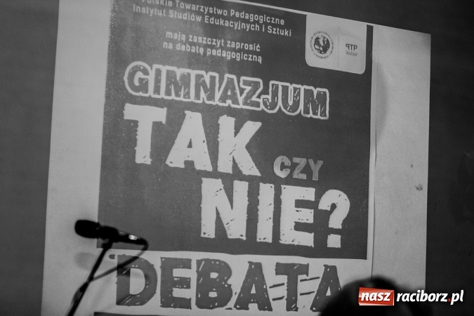 Zdjęcie w galerii na portalu naszraciborz.pl: Gimnazjum - tak czy nie? - debata w raciborskiej uczelni wiadomości z regionu